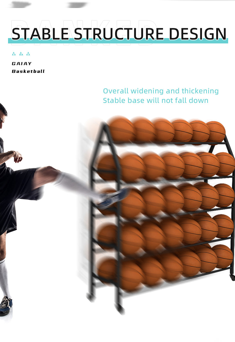 Sport Ball Cart Basketball Ball Soccer Stand Rack Fit for Football Volleyball Basketball Training Equipment Sport Ball Cart Basketball Ball Soccer Stand Rack Fit for Football Volleyball Basketball Training Equipment